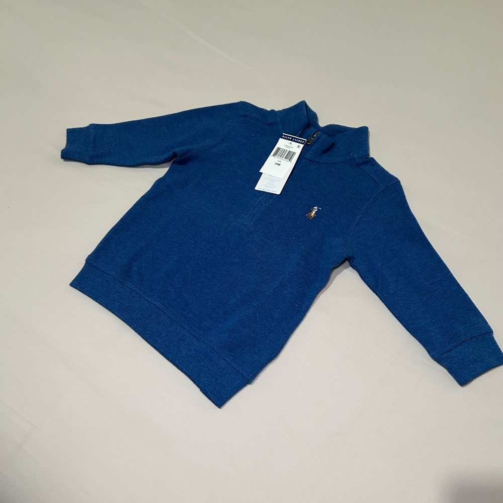 Ralph Lauren Cotton Interlock Quarter-Zip Pullover